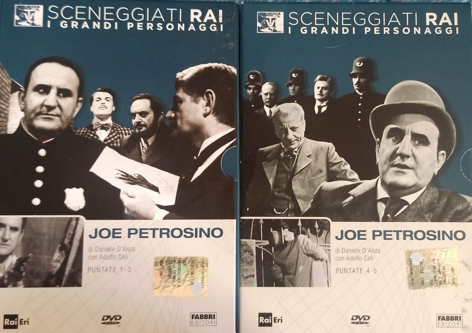 TeknoFilm - 2 DVD – Sceneggiati RAI: I grandi personaggi - JOE PETROSINO (Opera completa - 5 puntate) di Daniele D'Anza (1972) - RAI ERI