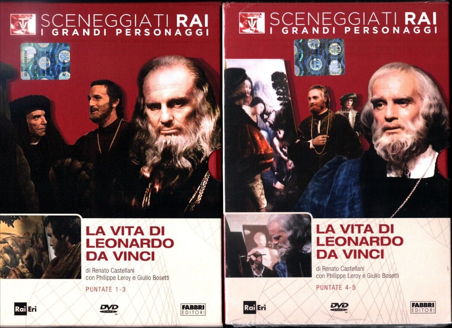 TeknoFilm - DVD – Sceneggiati RAI: I grandi personaggi - LA VITA DI LEONARDO DA VINCI (Opera completa - 5 puntate) di Renato Castellani (1971) - RAI ERI