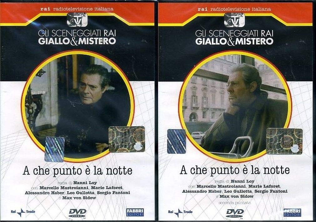 TeknoFilm - 2 DVD – Sceneggiati RAI - GIALLO & MISTERO - A CHE PUNTO E' LA NOTTE (Opera completa - 2 puntate) di Nanni Loy (1994) - FABBRI EDITORI