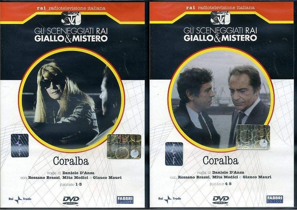 TeknoFilm - 2 DVD – Sceneggiati RAI - GIALLO & MISTERO - CORALBA (Opera completa - 5 puntate) di Daniele D'Anza (1970) - FABBRI EDITORI