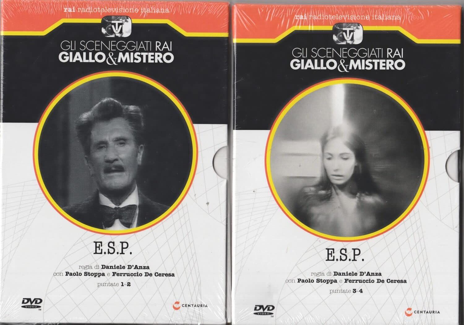 TeknoFilm - 2 DVD – Sceneggiati RAI - GIALLO & MISTERO - E.S.P.  (Opera completa - 4 puntate) di Daniele D'Anza (1973) - FABBRI EDITORI