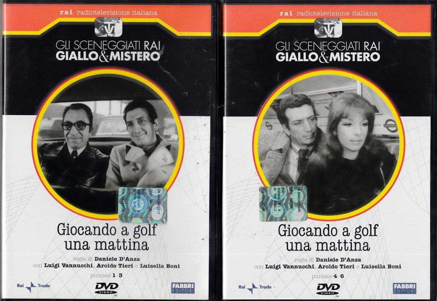 TeknoFilm - 2 DVD – Sceneggiati RAI - GIALLO & MISTERO - GIOCANDO A GOLF UNA MATTINA  (Opera completa - 6 puntate) di Daniele D'Anza (1969) - FABBRI EDITORI