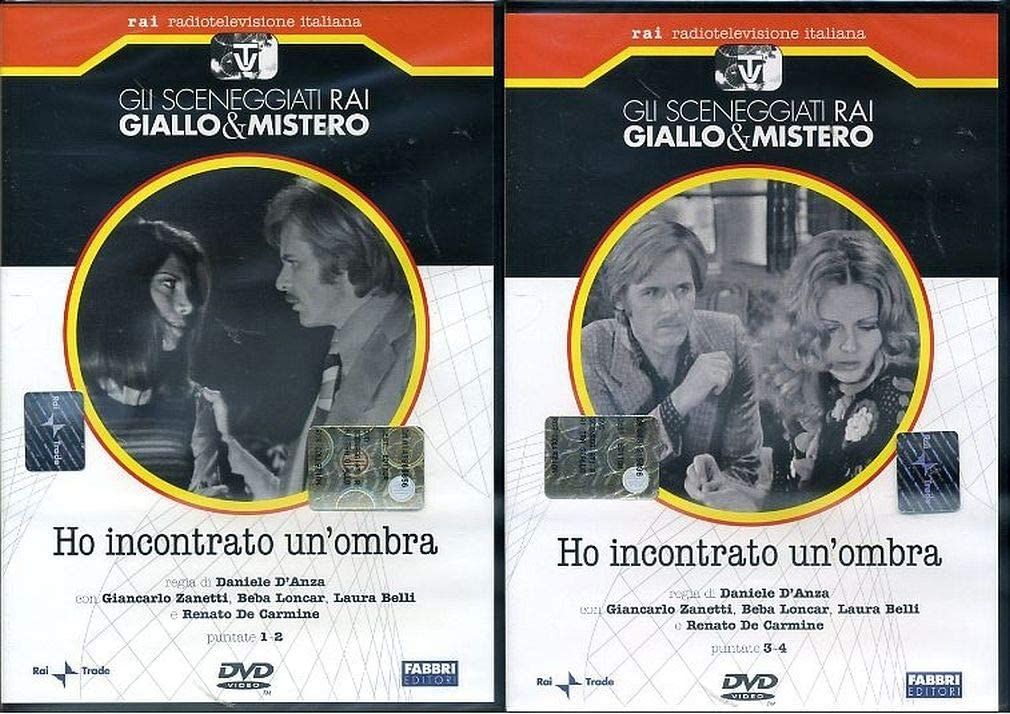 TeknoFilm - 2 DVD – Sceneggiati RAI - GIALLO & MISTERO - HO INCONTRATO UN'OMBRA  (Opera completa - 4 puntate) di Daniele D'Anza (1974) - FABBRI EDITORI