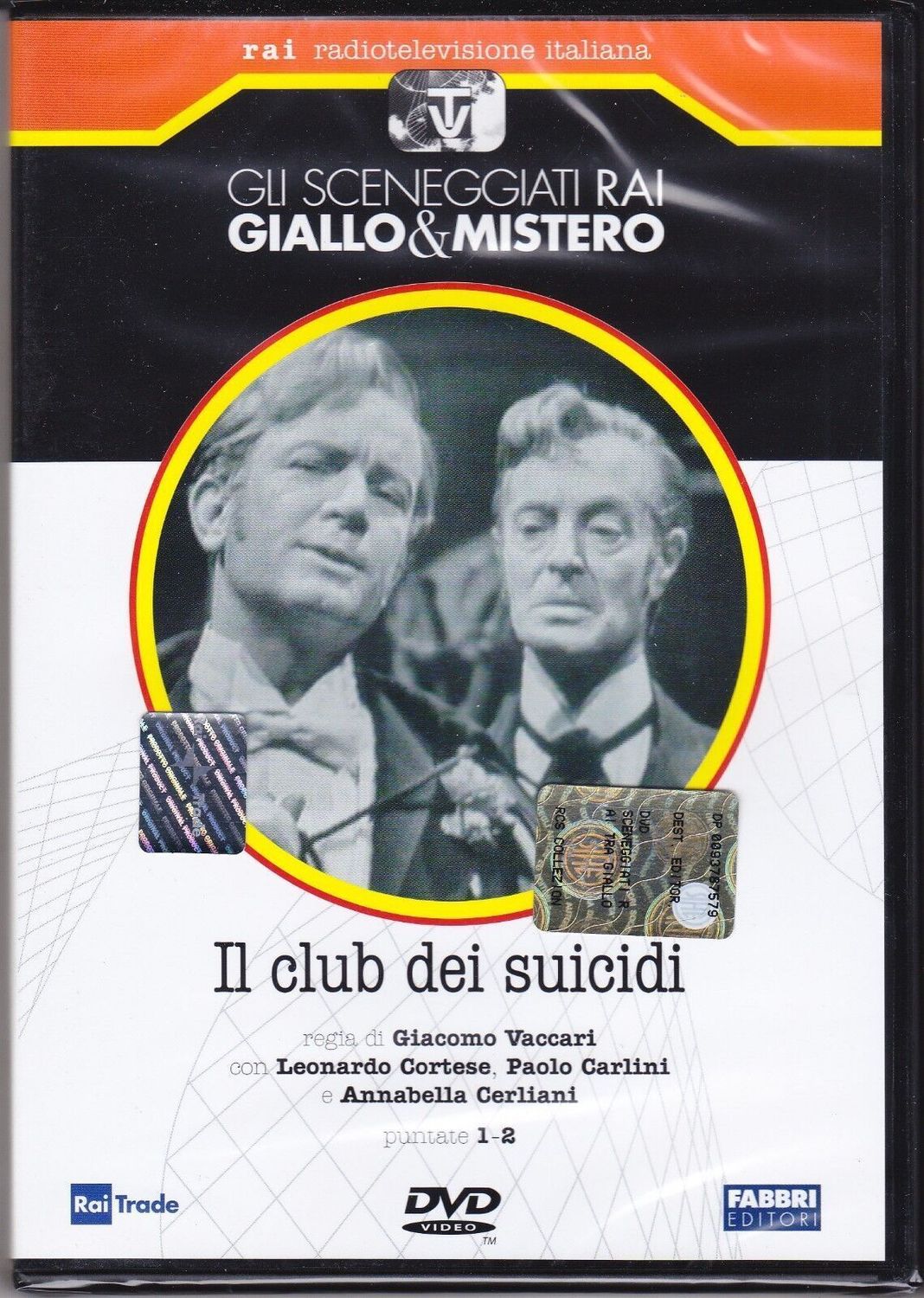 TeknoFilm - DVD – Sceneggiati RAI - GIALLO & MISTERO -  IL CLUB DEI SUICIDI (Opera completa - 1 puntata) di Giacomo Vaccari (1957) - FABBRI EDITORI