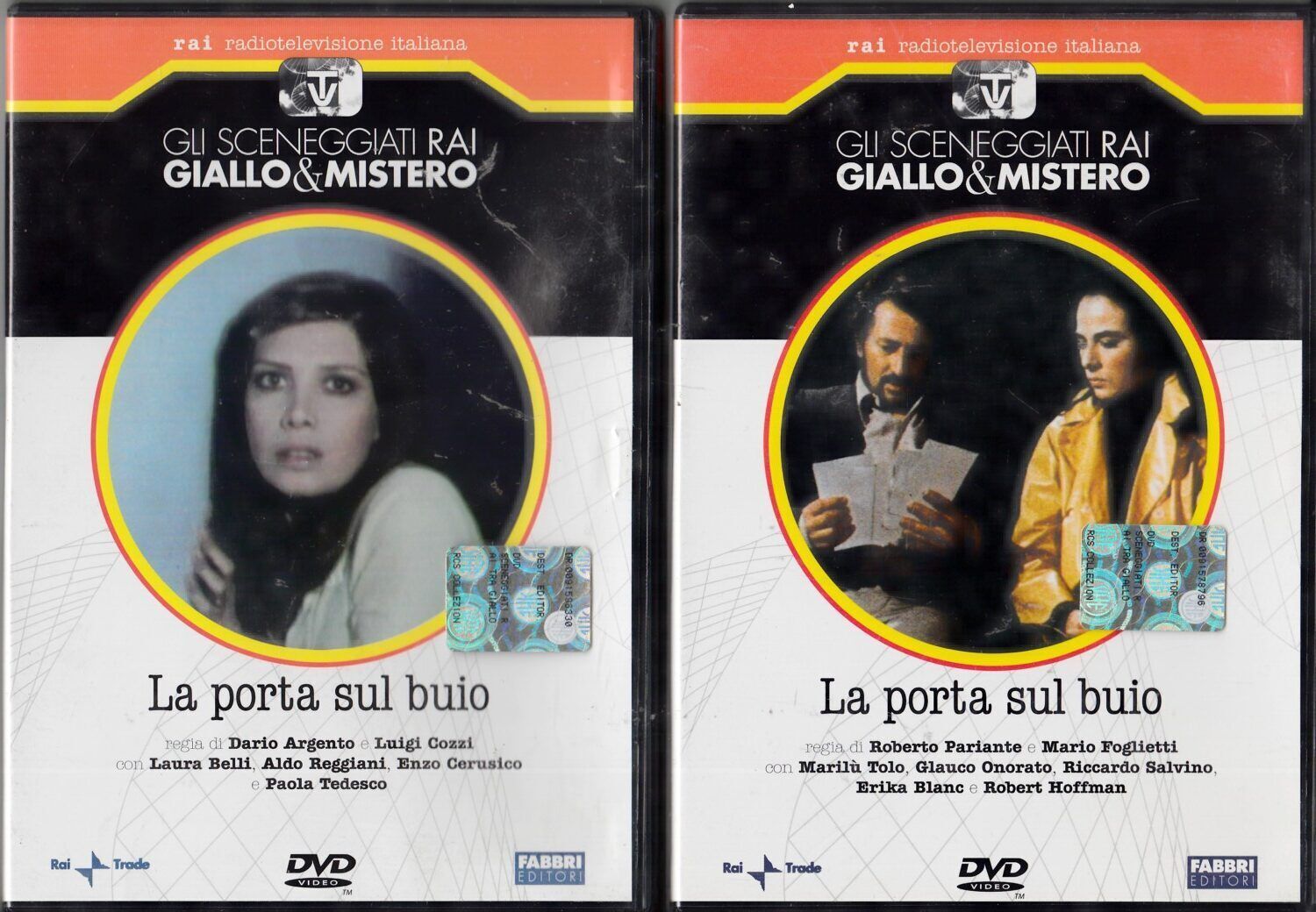 TeknoFilm - 2 DVD – Sceneggiati RAI - GIALLO & MISTERO - LA PORTA SUL BUIO  (Opera completa - 4 puntate) di Luigi Cozzi, Dario Argento, Roberto Pariante e Mario Foglietti - FABBRI EDITORI