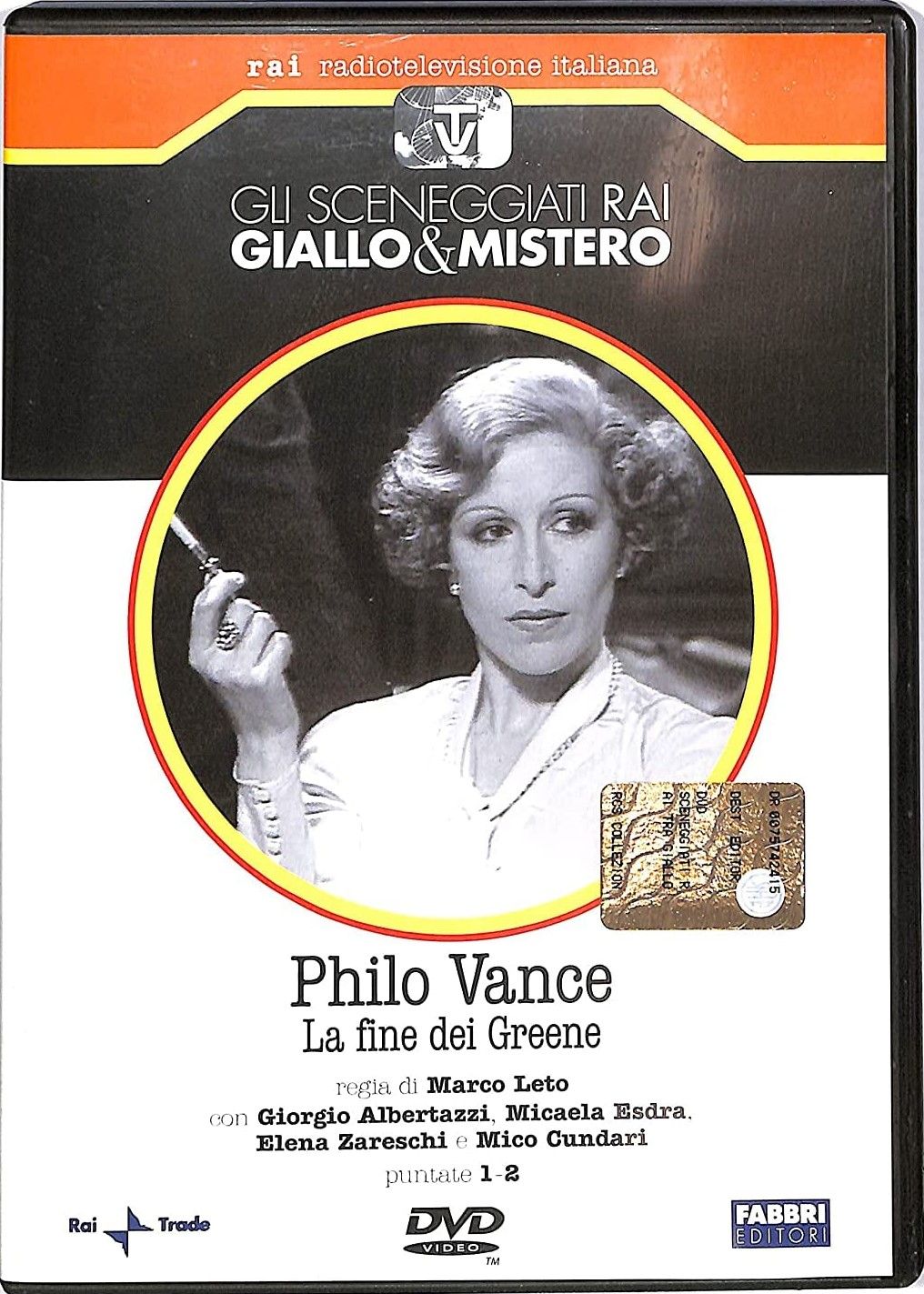 TeknoFilm - DVD – Sceneggiati RAI - GIALLO & MISTERO - PHILO VANCE: LA FINE DEI GREENE (2 puntate) di Marco Leto (1974) - FABBRI EDITORI
