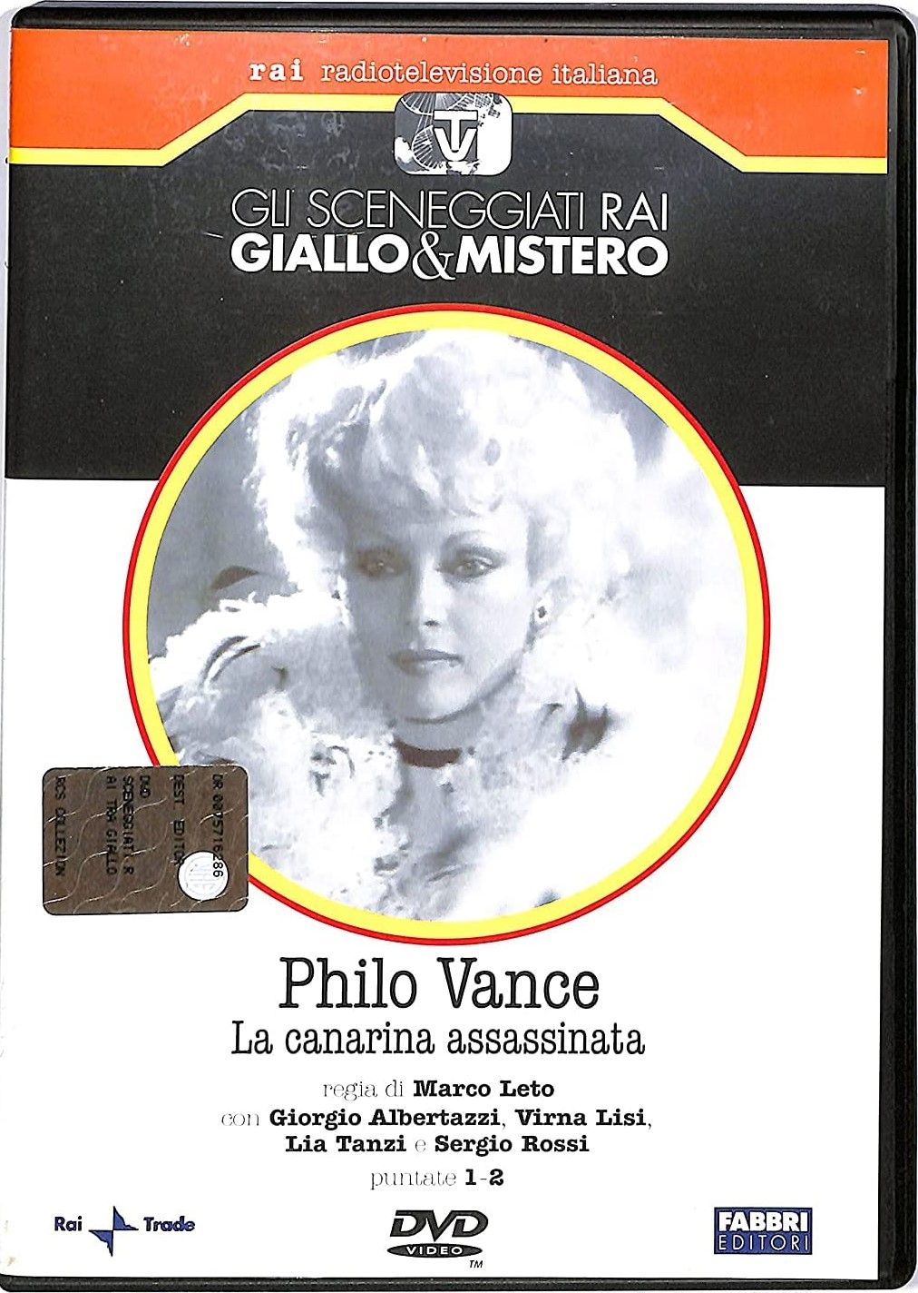 TeknoFilm - DVD – Sceneggiati RAI - GIALLO & MISTERO - PHILO VANCE - LA CANARINA ASSASSINATA (2 puntate) di Marco Leto (1974) - FABBRI EDITORI
