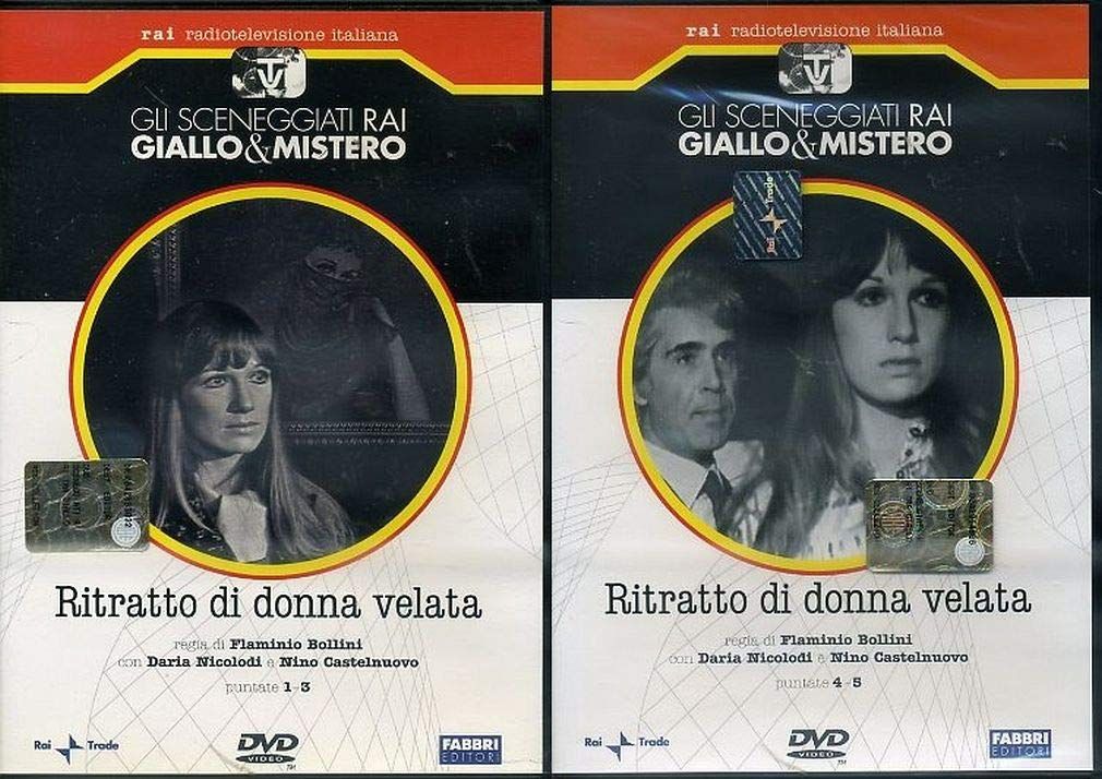 TeknoFilm - 2 DVD – Sceneggiati RAI - GIALLO & MISTERO - RITRATTO DI DONNA VELATA (Opera completa - 5 puntate) di Flaminio Bollini (1965) - FABBRI EDITORI