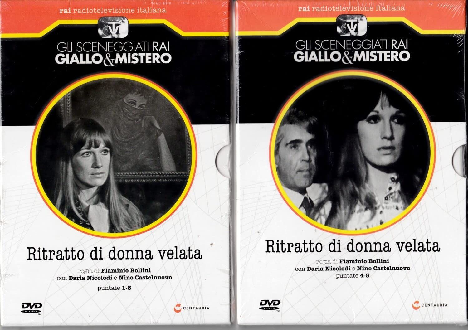 TeknoFilm - 2 DVD (Versione slim) – Sceneggiati RAI - GIALLO & MISTERO - RITRATTO DI DONNA VELATA (Opera completa - 5 puntate) di Flaminio Bollini (1965) - CENTAURIA
