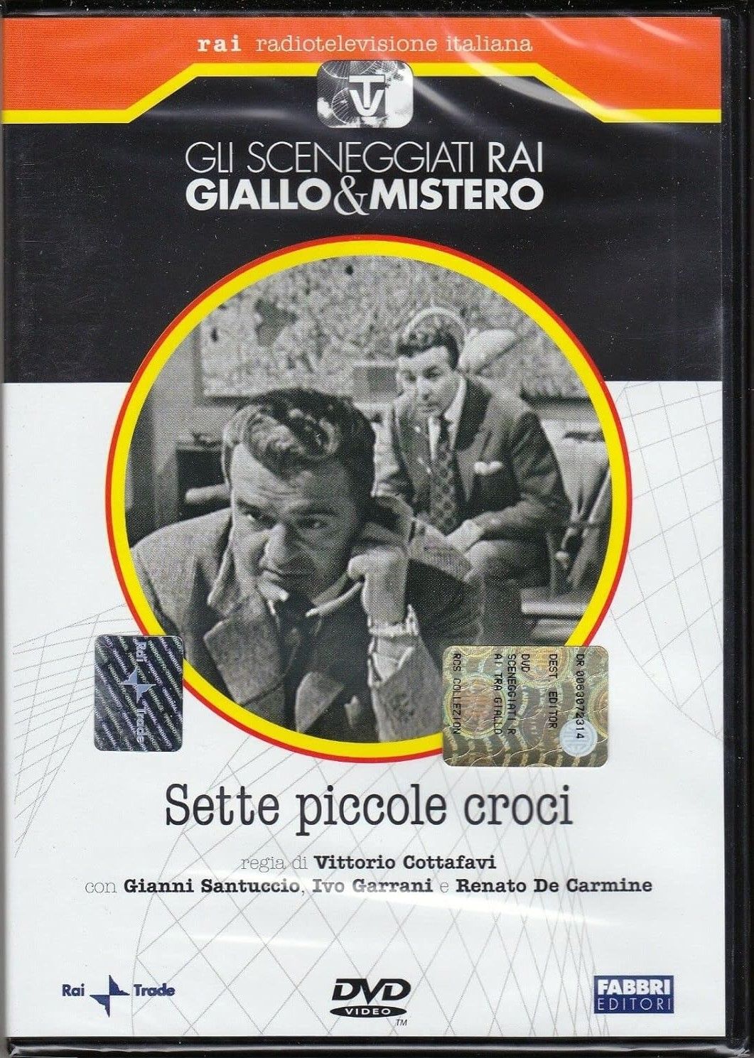 TeknoFilm - DVD - Sceneggiati RAI - GIALLO & MISTERO - SETTE PICCOLE CROCI di Vittorio Cottafavi (1957) - FABBRI EDITORI