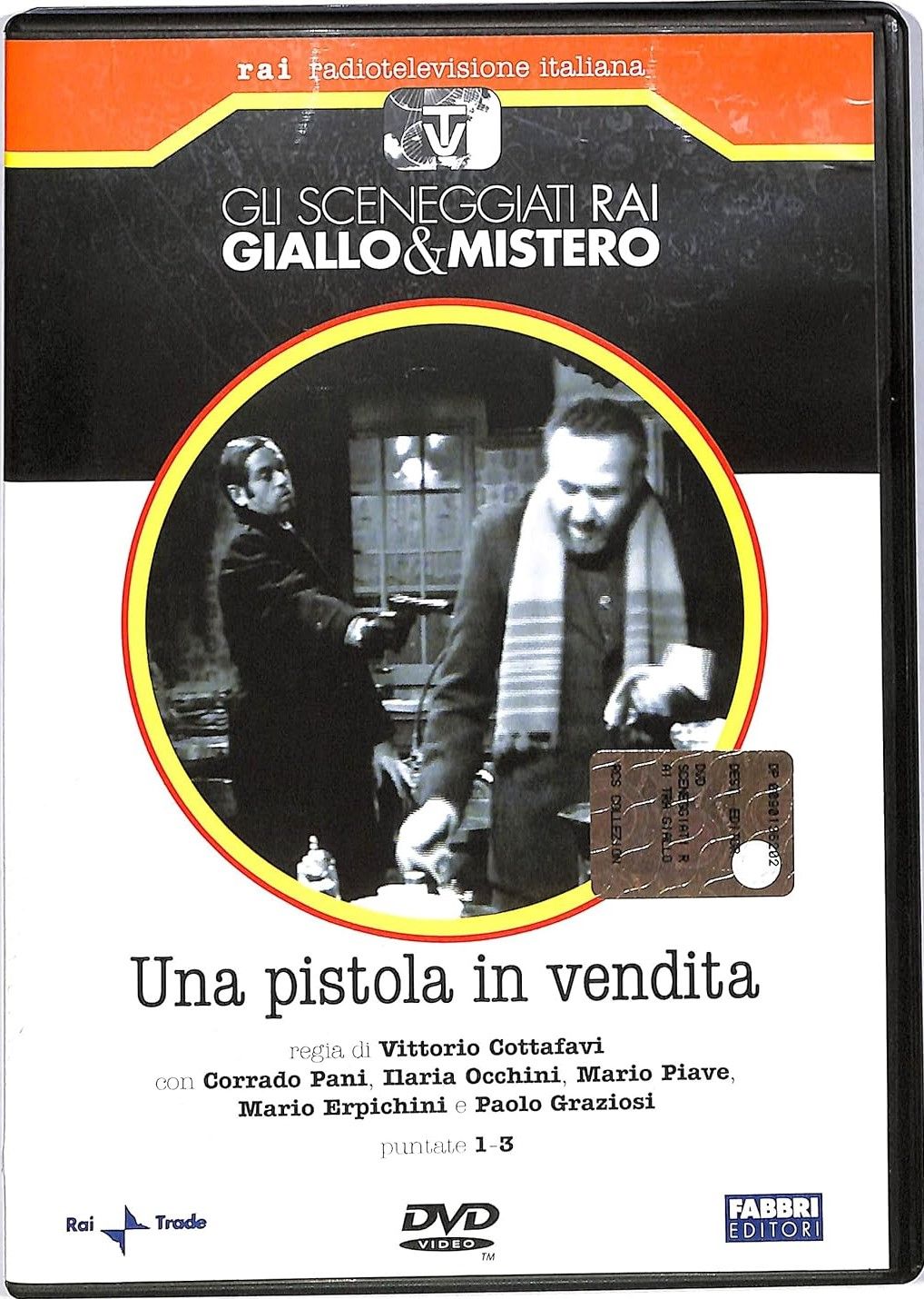 TeknoFilm - DVD – Sceneggiati RAI - GIALLO & MISTERO - UNA PISTOLA IN VENDITA (Opera completa - 3 puntate) di Vittorio Cottafavi (1970) - FABBRI EDITORI