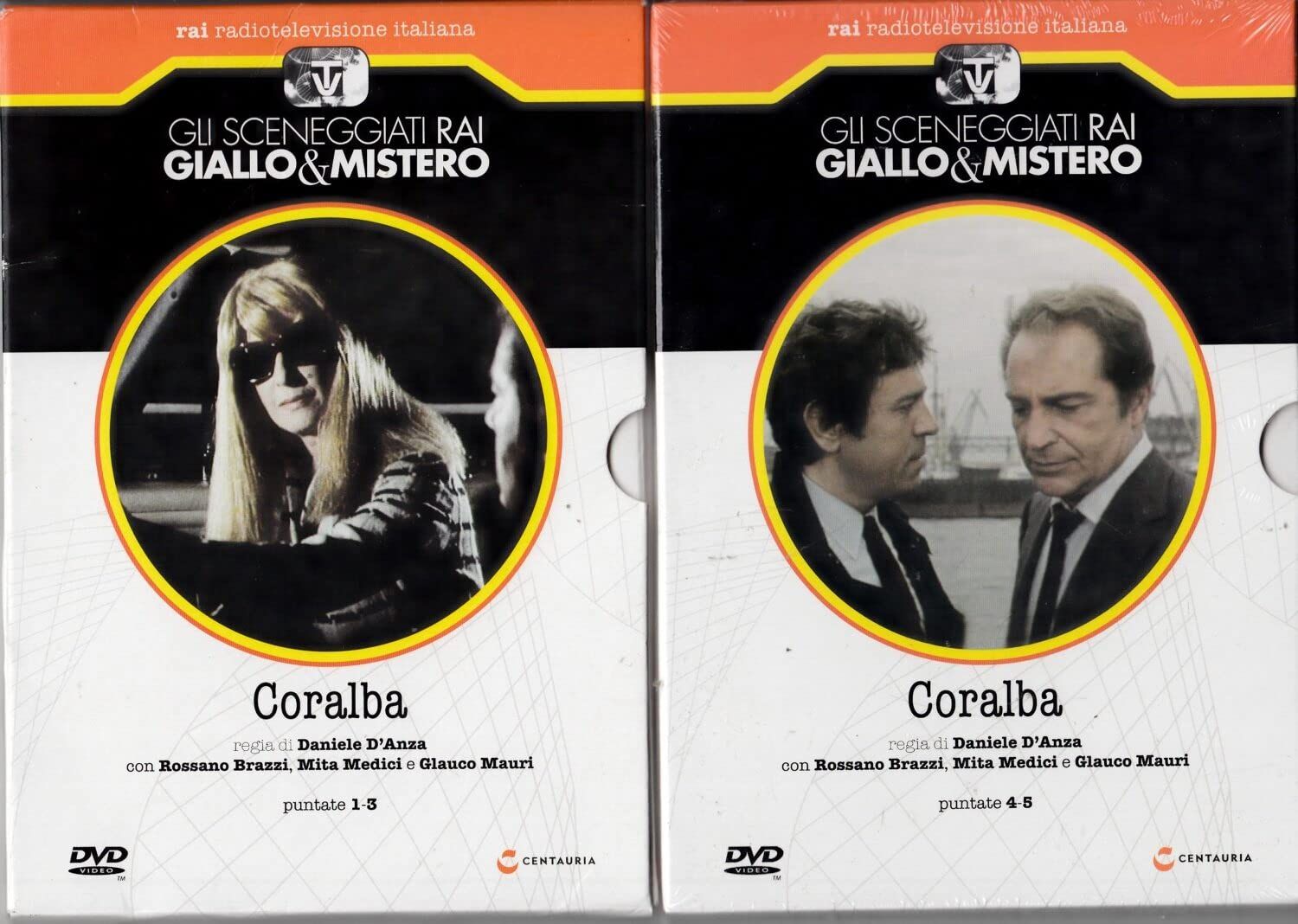 TeknoFilm - 2 DVD (Versione slim) – Sceneggiati RAI - GIALLO & MISTERO - CORALBA (Opera completa - 5 puntate) di Daniele D'Anza (1970) - CENTAURIA