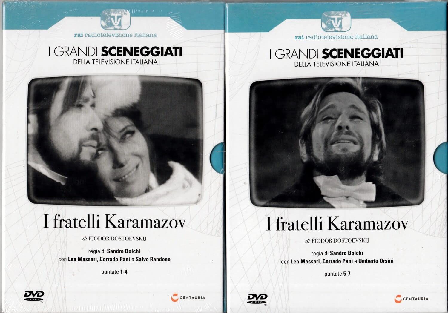TeknoFilm - 4 DVD – Sceneggiati RAI: I FRATELLI KARAMAZOV (Opera completa - 7 puntate) di Sandro Bolchi (1969) - CENTAURIA