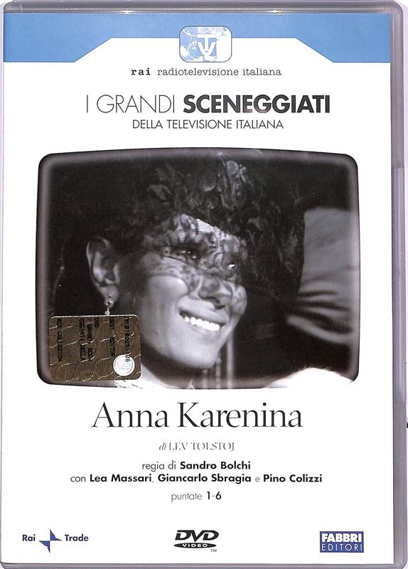 TeknoFilm - 2 DVD – Sceneggiati RAI: ANNA KARENINA (Opera completa - 6 puntate) di Mario Landi (1974) - FABBRI EDITORI