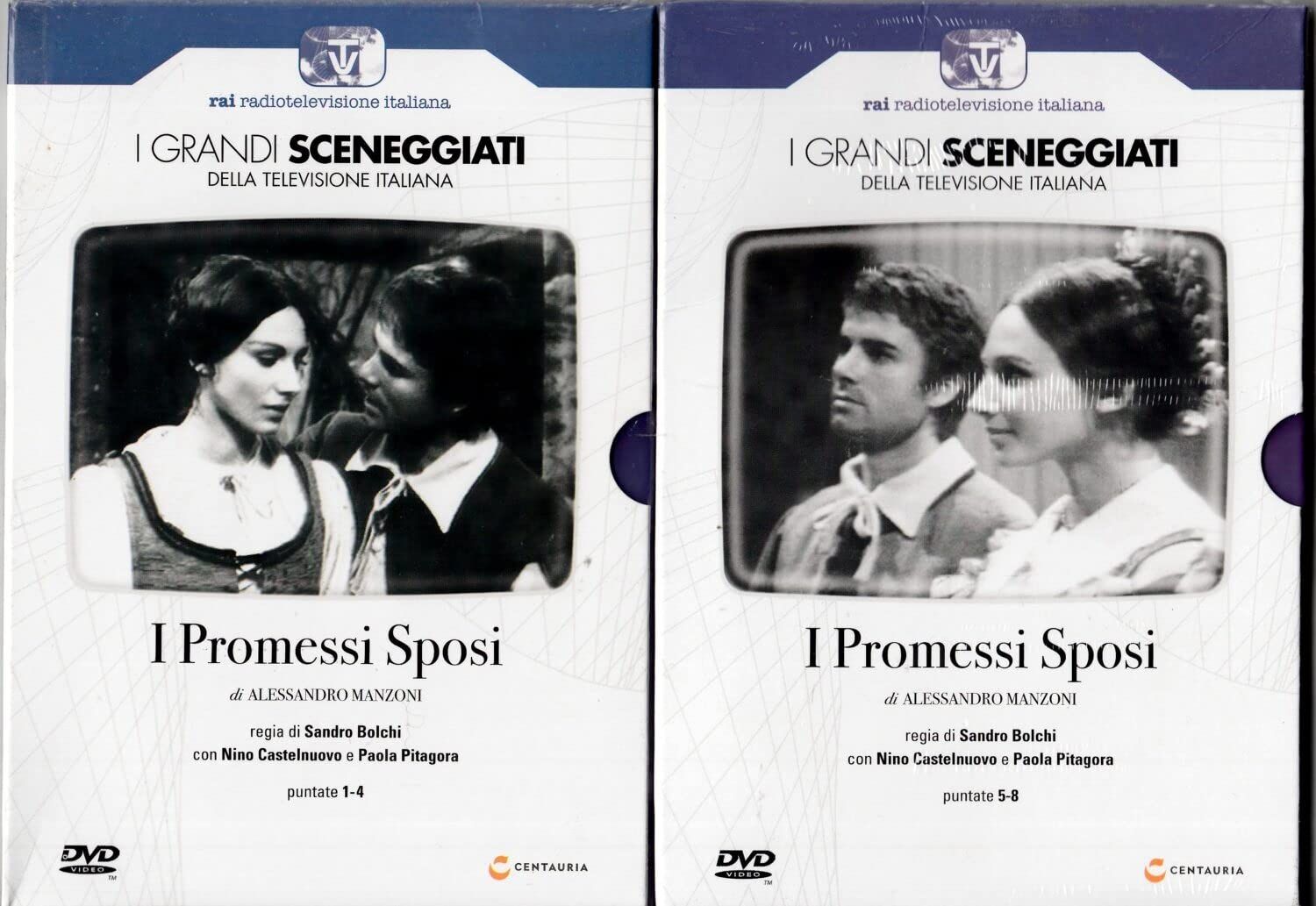 TeknoFilm - 4 DVD – Sceneggiati RAI: I PROMESSI SPOSI (Opera completa - 8 puntate) di Sandro Bolchi (1967) - CENTAURIA
