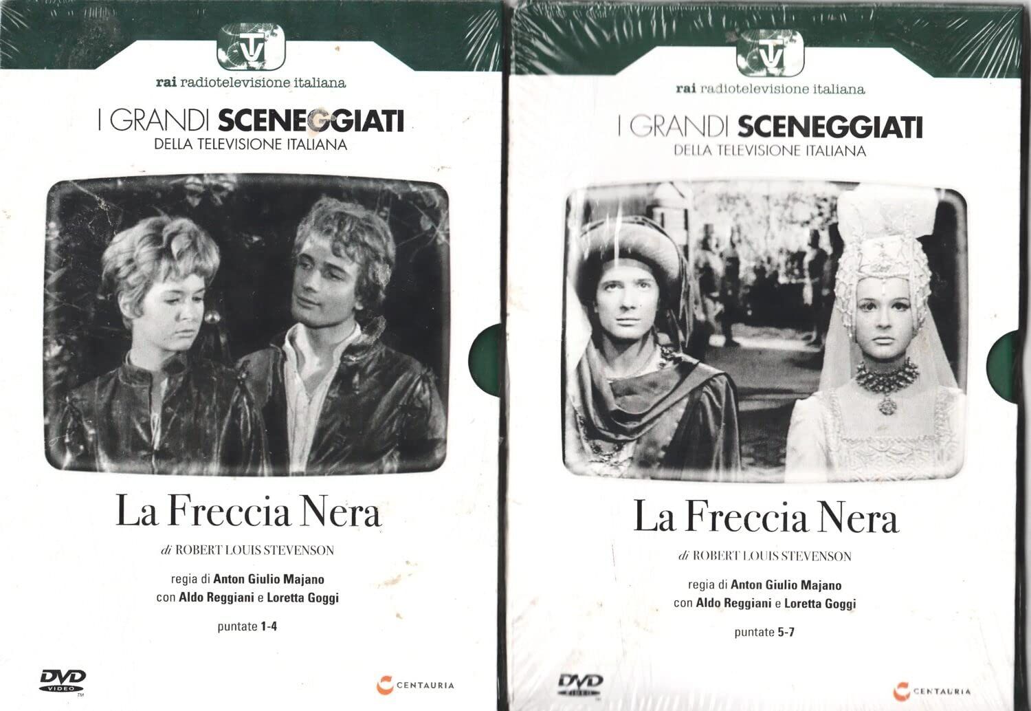 TeknoFilm - 4 DVD – Sceneggiati RAI: LA FRECCIA NERA (Opera completa - 7 puntate) di Anton Giulio Majano (1968) - CENTAURIA