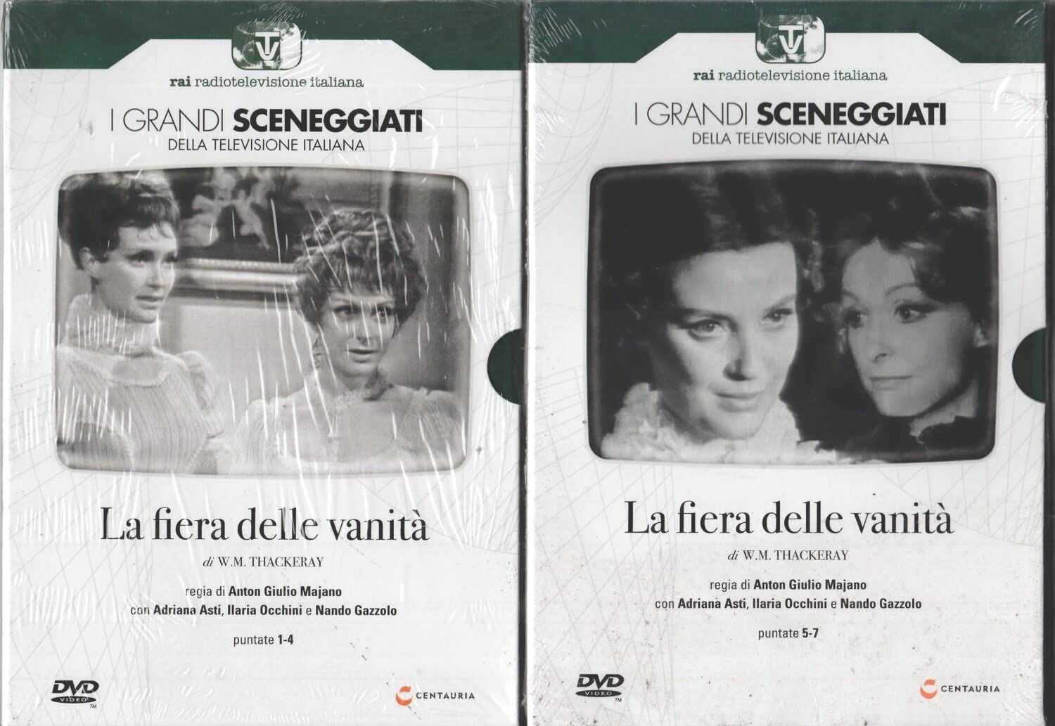 TeknoFilm - 4 DVD – Sceneggiati RAI: LA FIERA DELLE VANITA' (Opera completa - 7 puntate) di Anton Giulio Majano (1967) - CENTAURIA