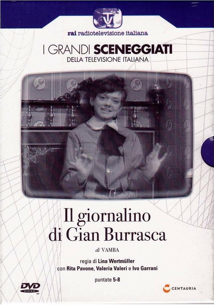 TeknoFilm - 2 DVD – Sceneggiati RAI: IL GIORNALINO DI GIAN BURRASCA Puntate 5-8 (4 puntate) di Lina Wertmüller (1964) - CENTAURIA