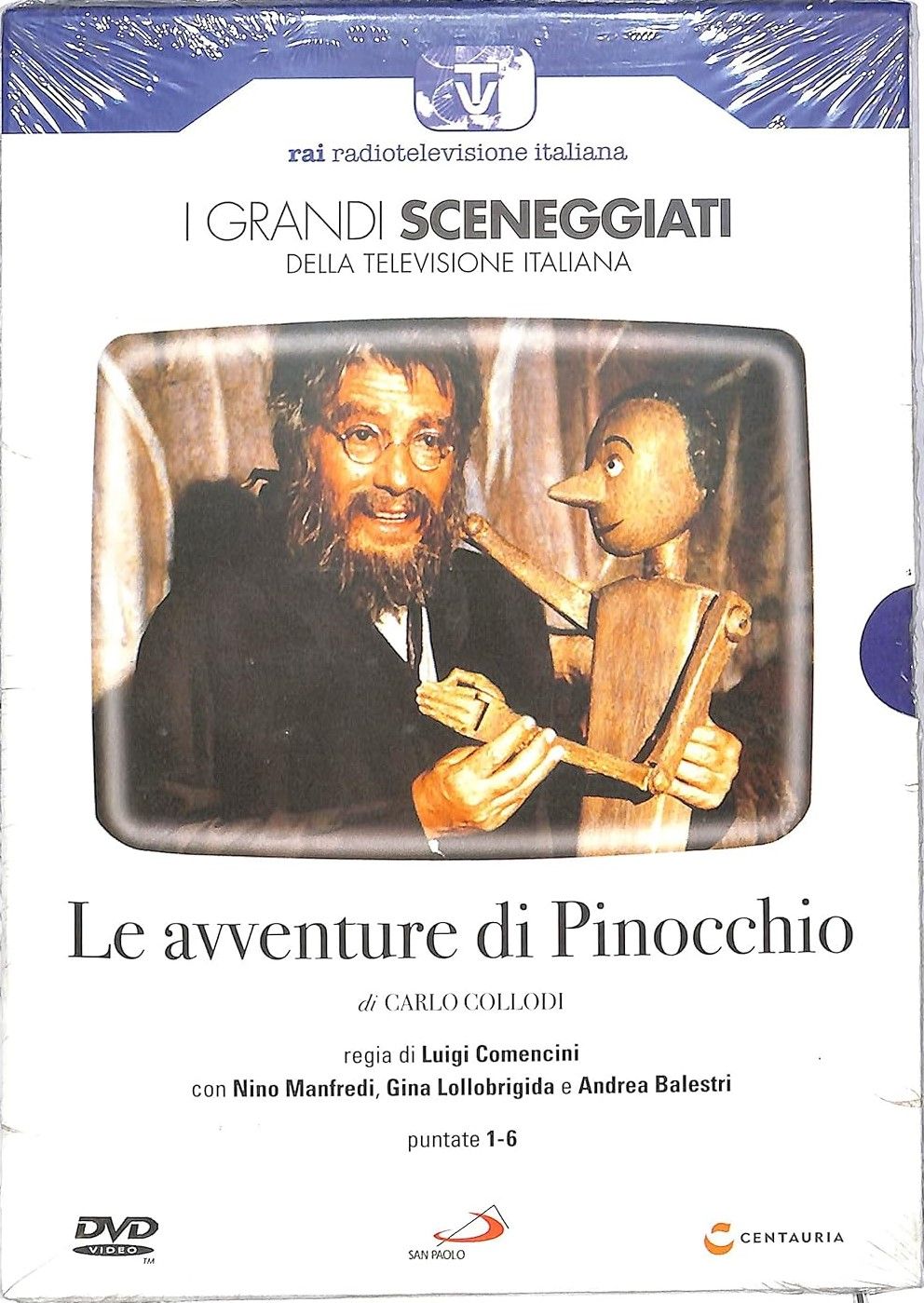 TeknoFilm - 2 DVD – Sceneggiati RAI: LE AVVENTURE DI PINOCCHIO (Opera completa - 6 puntate) di Luigi Comencini (1972) - CENTAURIA