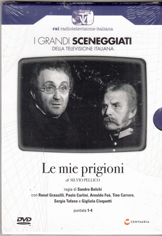 TeknoFilm - 2 DVD – Sceneggiati RAI: LE MIE PRIGIONI (Opera completa - 4 puntate) di Sandro Bolchi (1968) - CENTAURIA