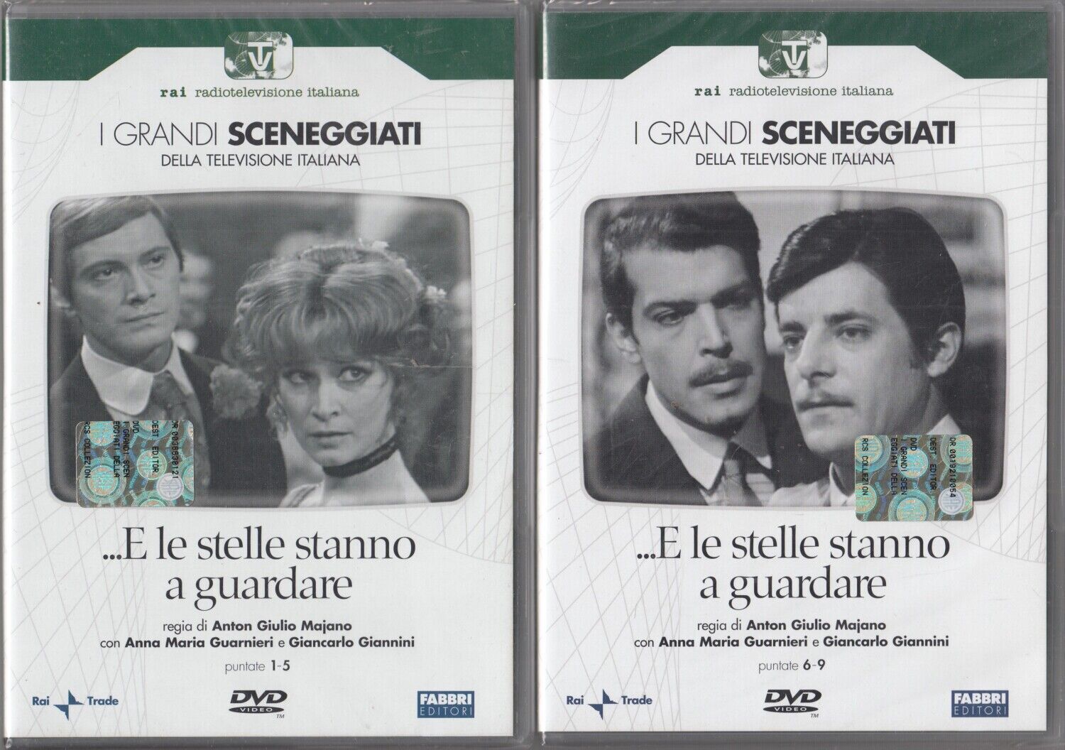 TeknoFilm - 4 DVD – Sceneggiati RAI: E LE STELLE STANNO A GUARDARE (Opera completa - 9 puntate) di Anton Giulio Majano (1971) - FABBRI EDITORI