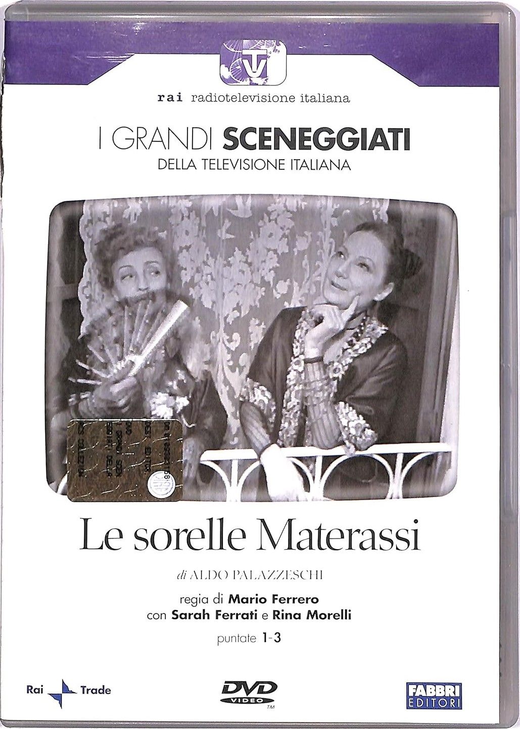 TeknoFilm - 2 DVD – Sceneggiati RAI: LE SORELLE MATERASSI (Opera completa - 3 puntate) di Mario Ferrero (1972) - FABBRI EDITORI