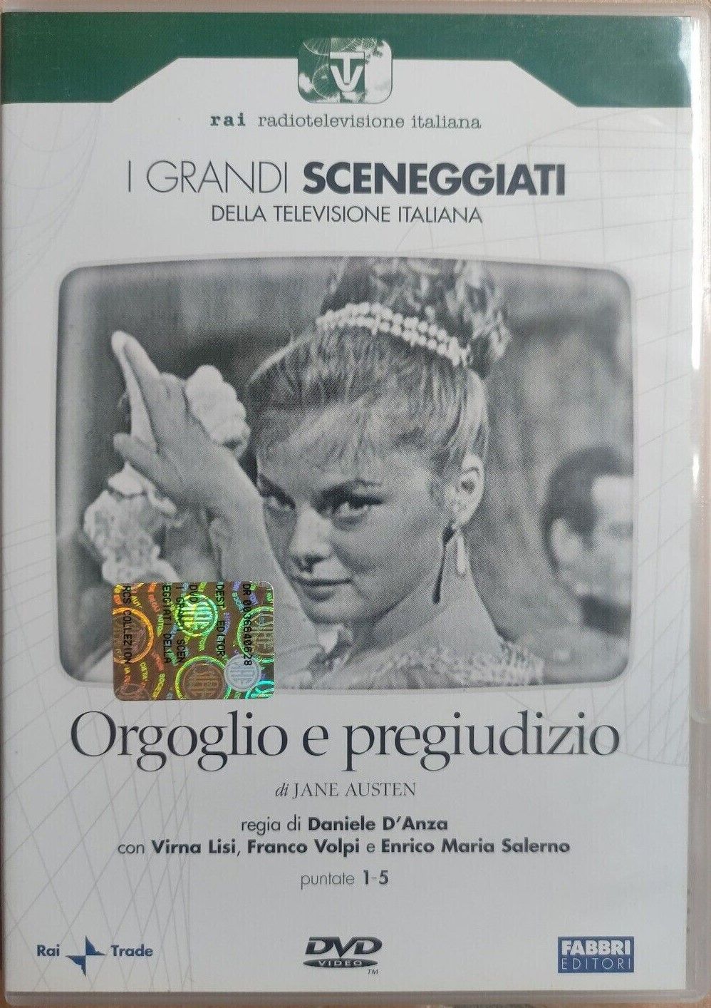 TeknoFilm - 2 DVD – Sceneggiati RAI: ORGOGLIO E PREGIUDIZIO (Opera completa - 5 puntate) di Daniele D'Anza (1957) - FABBRI EDITORI