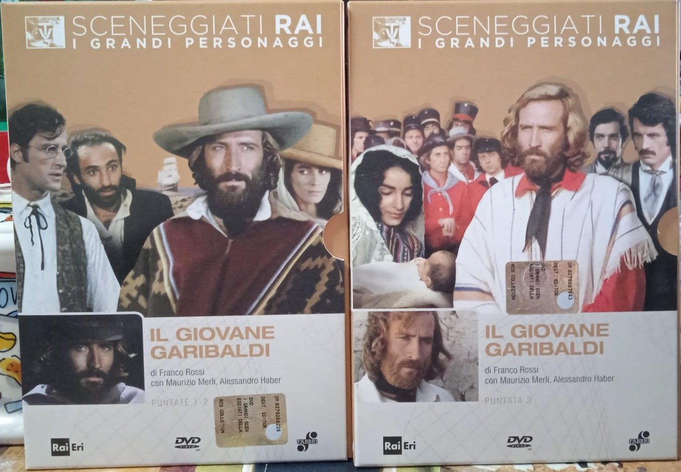 TeknoFilm - 2 DVD – Sceneggiati RAI: I grandi personaggi - IL GIOVANE GARIBALDI (Opera completa - 6 puntate) di Franco Rossi (1974) - RAI ERI