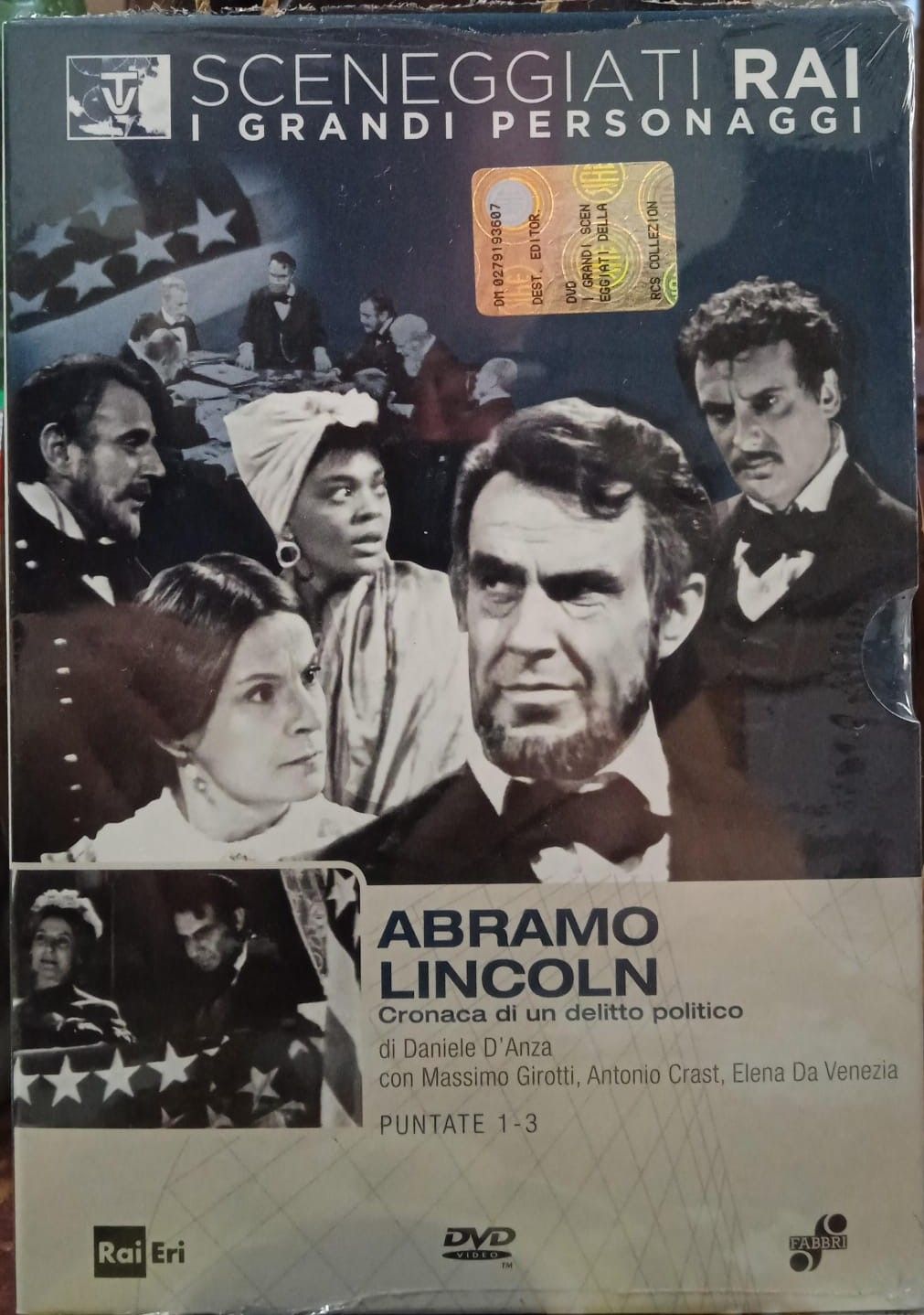 TeknoFilm - DVD – Sceneggiati RAI: I grandi personaggi - ABRAMO LINCOLN - CRONACA DI UN DELITTO POLITICO (Opera completa - 3 puntate) di Daniele D’Anza (1967) - RAI ERI
