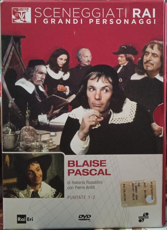 TeknoFilm - 2 DVD – Sceneggiati RAI: I grandi personaggi - BLAISE PASCAL (Opera completa - 2 puntate) di Roberto Rossellini (1972) - RAI ERI