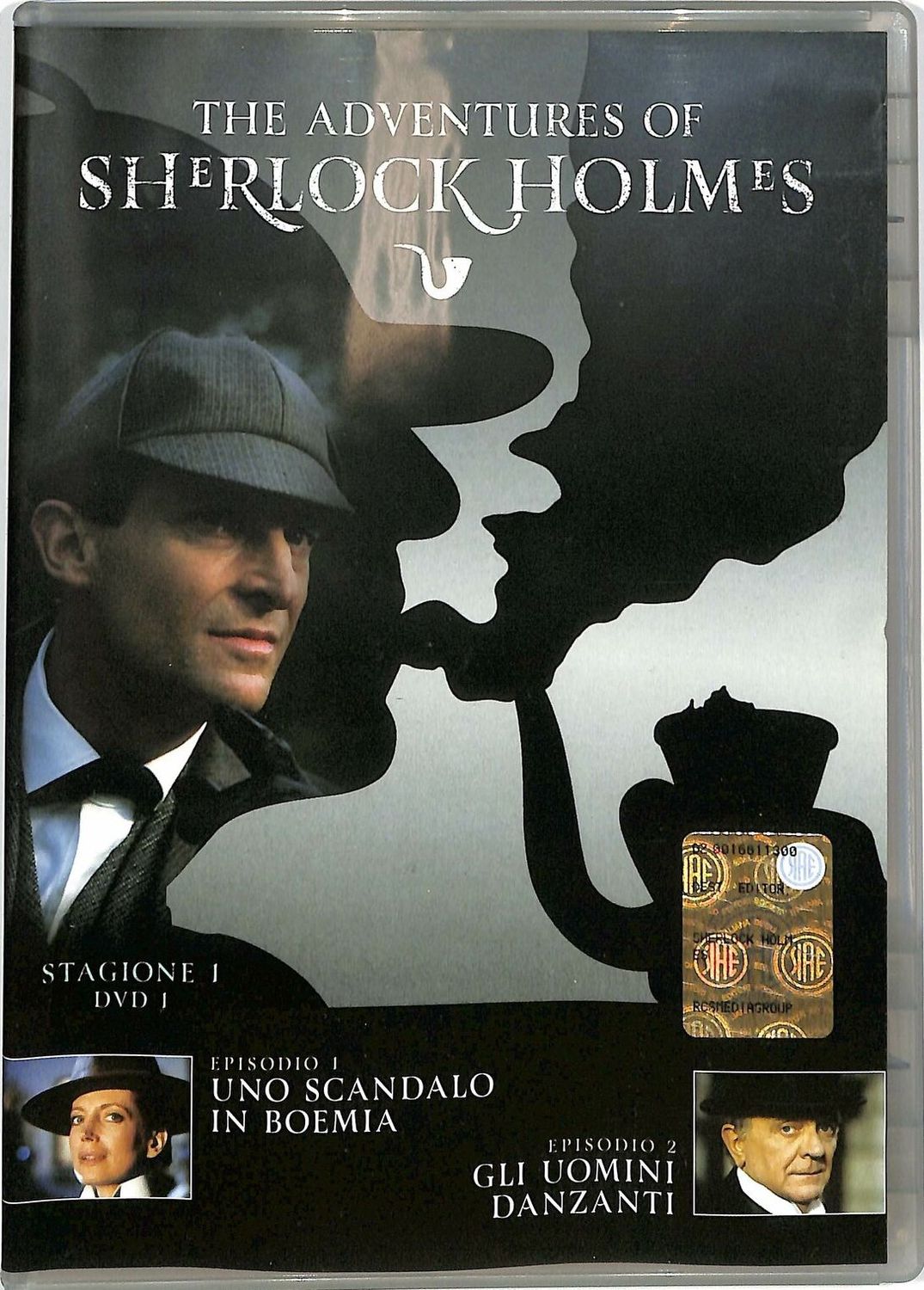TeknoFilm - DVD - THE ADVENTURES OF SHERLOCK HOLMES Stag. 01 Vol. 01 (Uno scandalo in Boemia + Gli uomini danzanti) 1984 - RCS PERIODICI