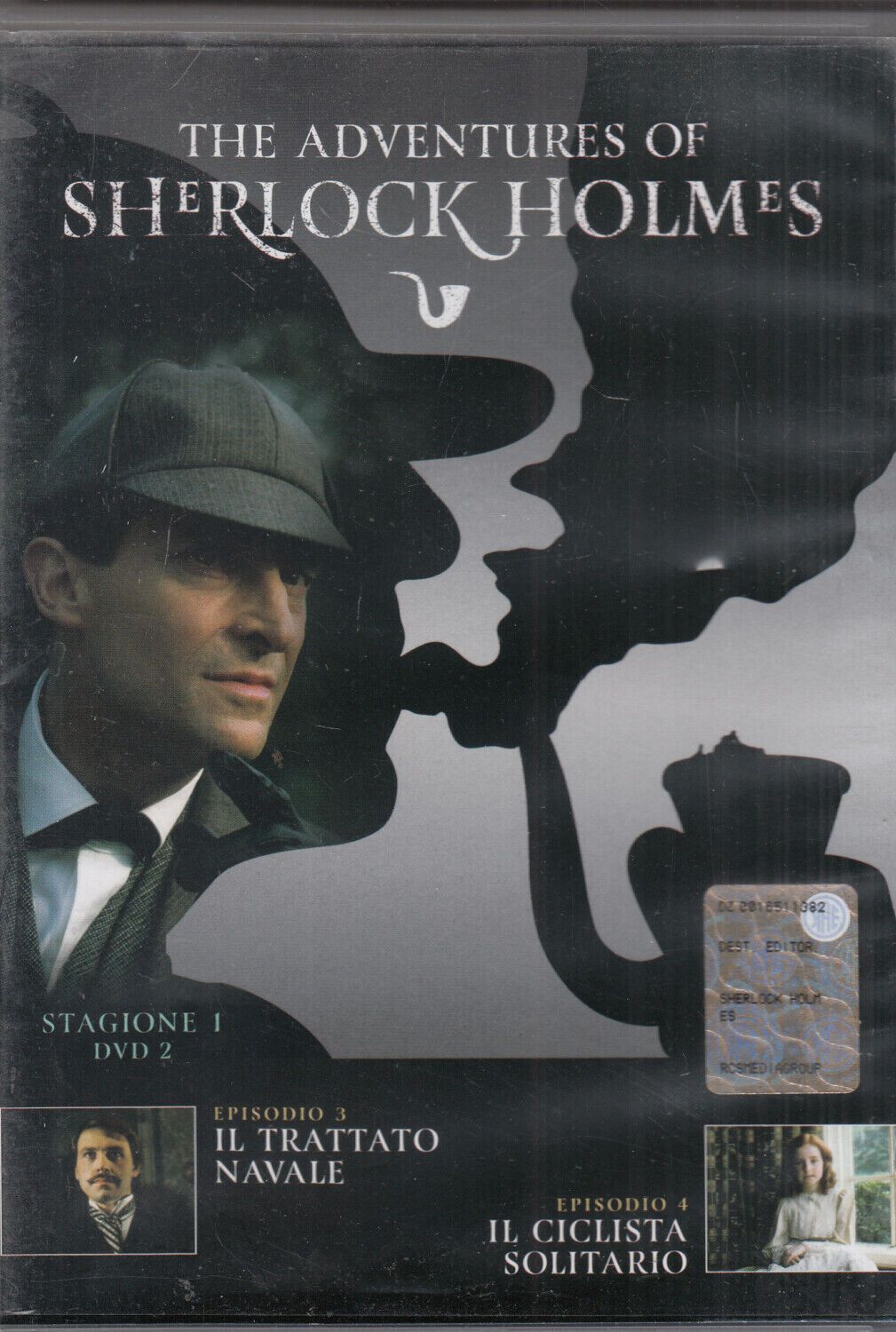 TeknoFilm - DVD - THE ADVENTURES OF SHERLOCK HOLMES Stag. 01 Vol. 02 (Il trattato navale + Il ciclista solitario) 1984 - RCS PERIODICI