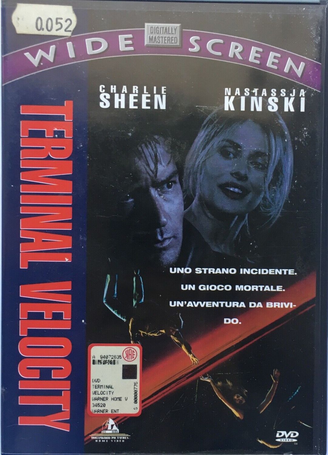 TeknoFilm - DVD (Versione Widescreen) - TERMINAL VELOCITY di Deran Sarafian (1994) - WARNER BROS