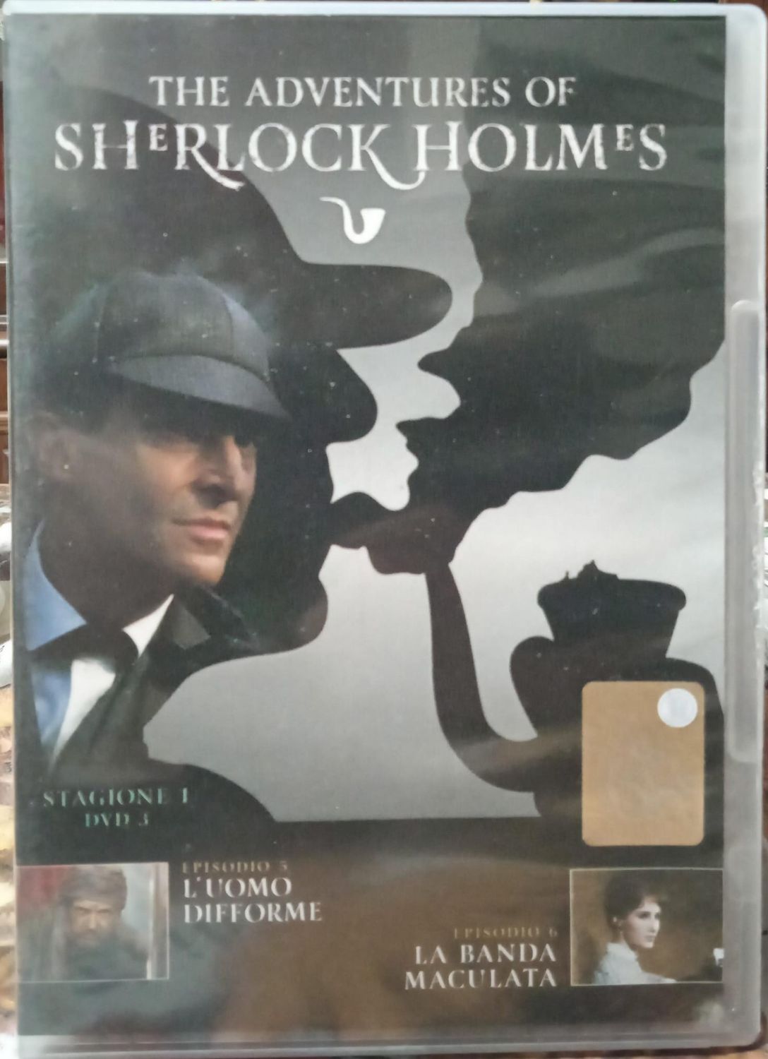 TeknoFilm - DVD - THE ADVENTURES OF SHERLOCK HOLMES Stag. 01 Vol. 03 (L'uomo difforme + La banda maculata) 1984 - RCS PERIODICI
