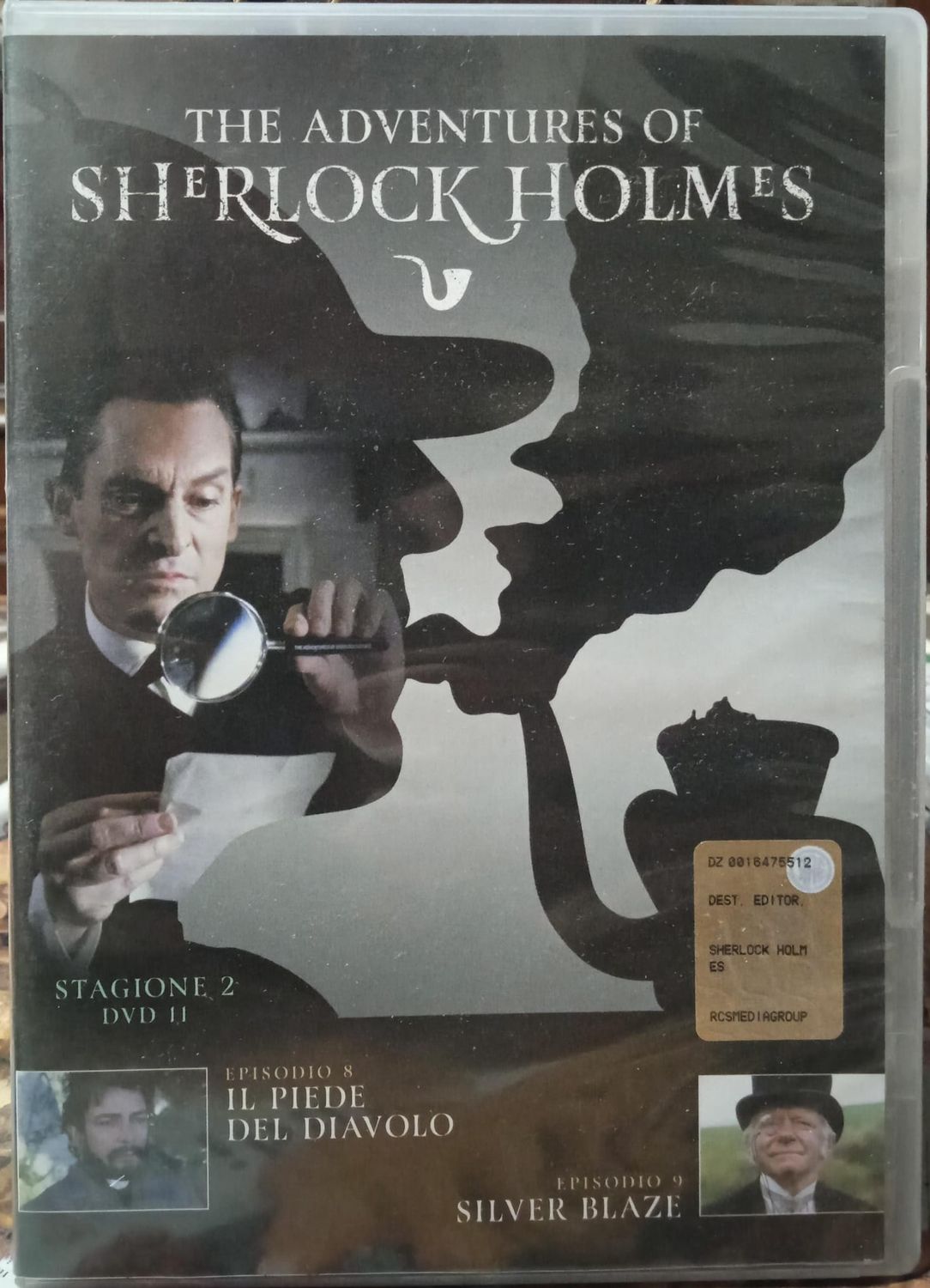 TeknoFilm - DVD - THE ADVENTURES OF SHERLOCK HOLMES Stag. 02 Vol. 11 (Il piede del diavolo + Silver blaze) 1985 - RCS PERIODICI