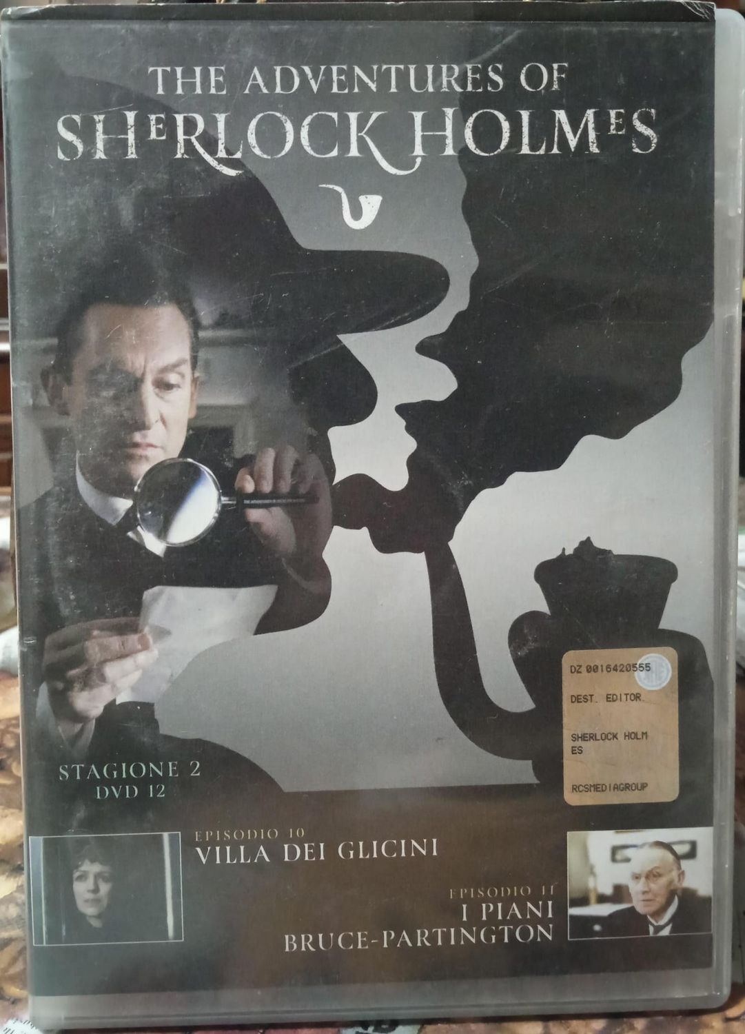 TeknoFilm - DVD - THE ADVENTURES OF SHERLOCK HOLMES Stag. 02 Vol. 12 (Villa dei glicini + I piani Bruce Partington) 1988 - RCS PERIODICI