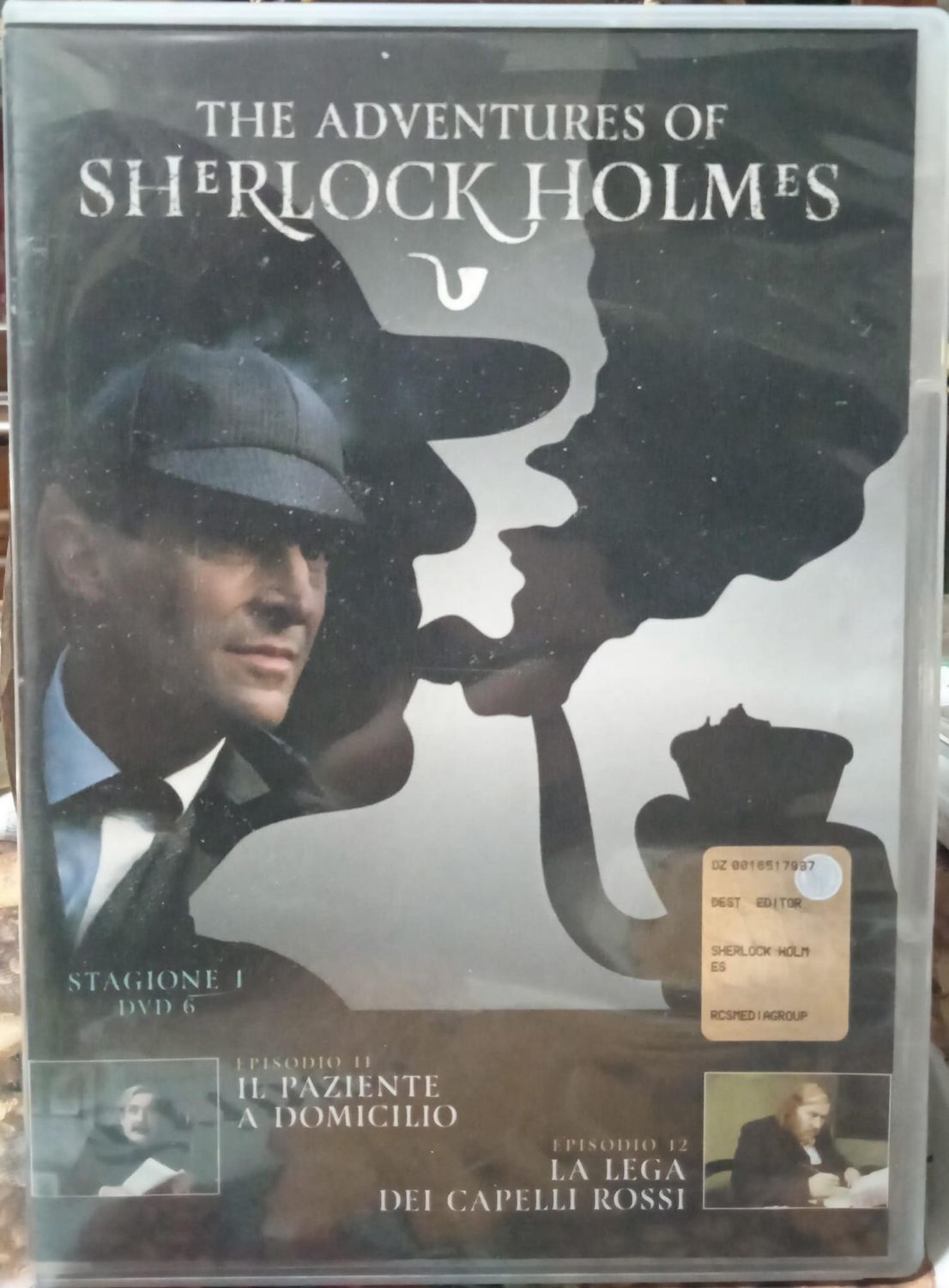 TeknoFilm - DVD - THE ADVENTURES OF SHERLOCK HOLMES Stag. 01 Vol. 06 (Il paziente a domicilio - La lega dei capelli rossi) 1985 - RCS PERIODICI