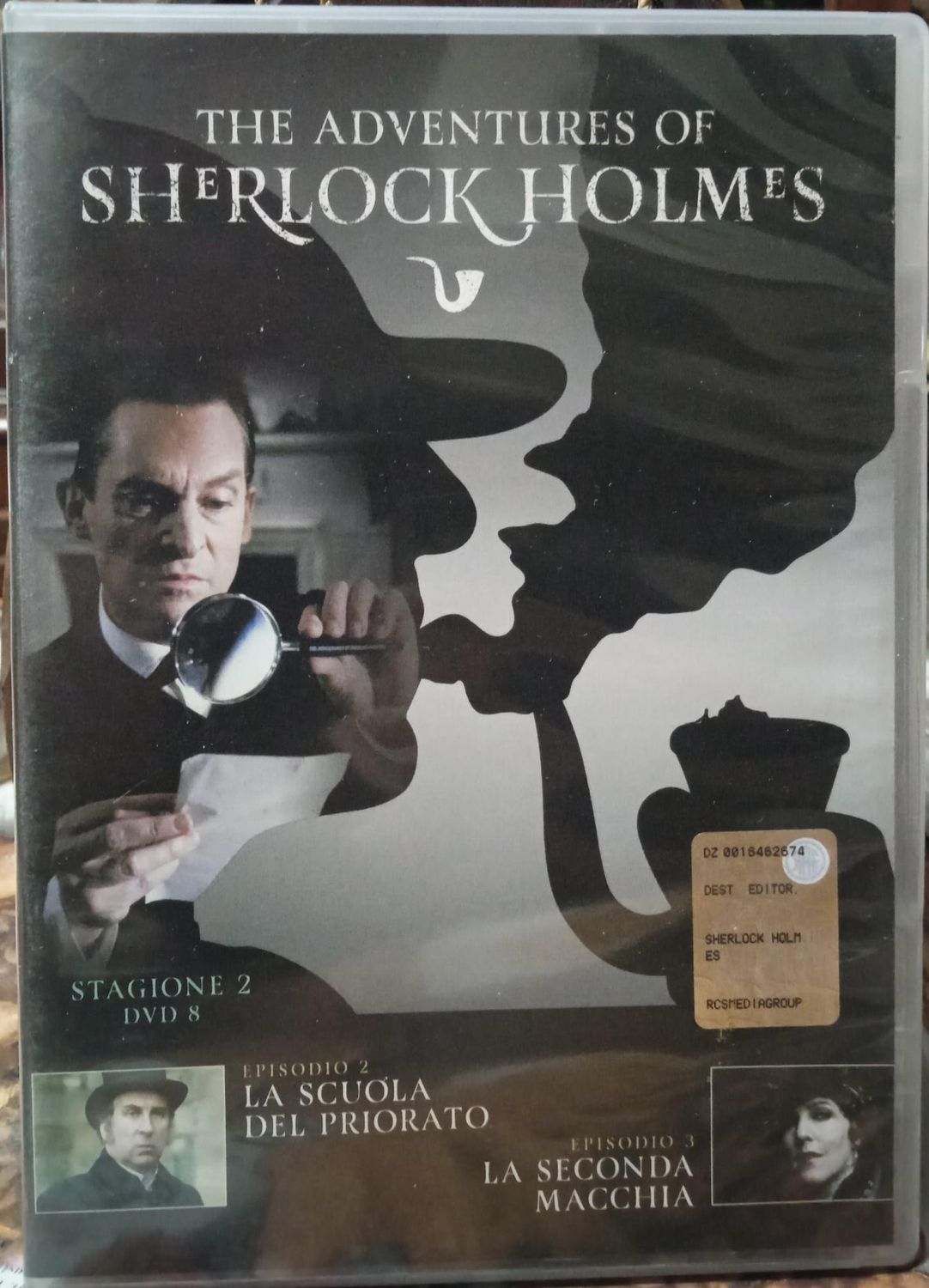 TeknoFilm - DVD - THE ADVENTURES OF SHERLOCK HOLMES Stag. 02 Vol. 08 (La casa del priorato + La seconda macchia) 1986 - RCS PERIODICI