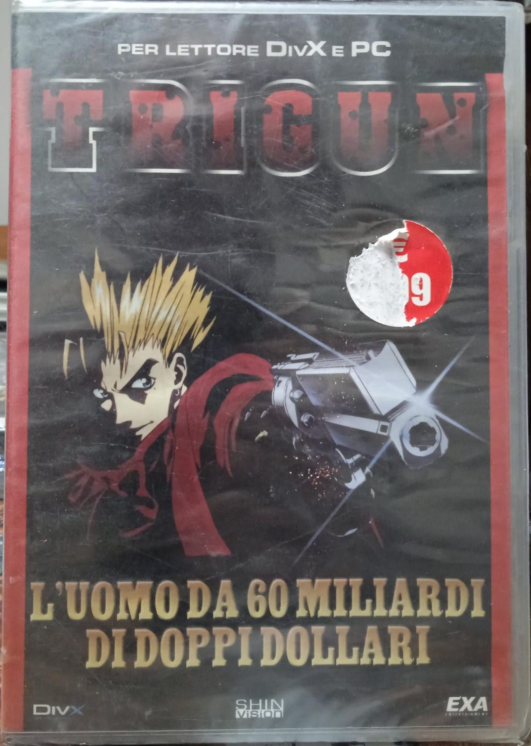 TeknoFilm - DViX – TRIGUN - L'UOMO DA 60 MILIARDI DI DOPPI DOLLARI (Episodio 1) di Satoshi Nishimura (1998) - EXA