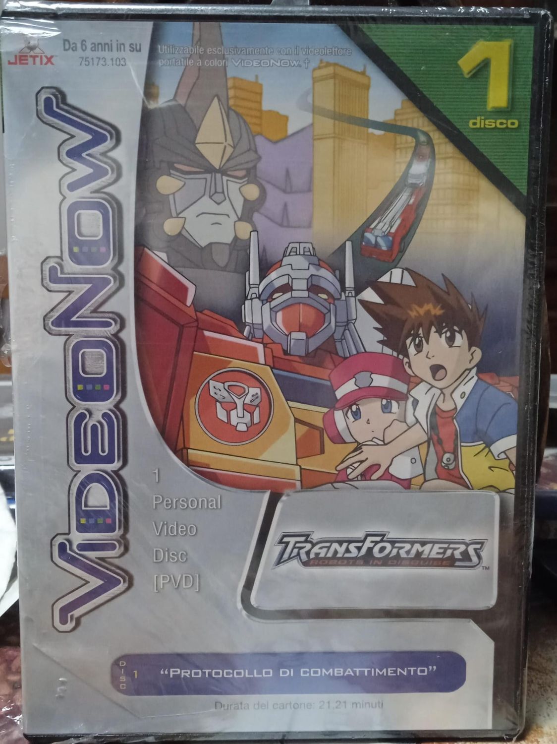 TeknoFilm - CDRom – TRANSFORMERS - ROBOTS IN DISGUISE (Disco 1 - Protocollo di combattimento) di Osamu Sekita (2000) - HASBRO