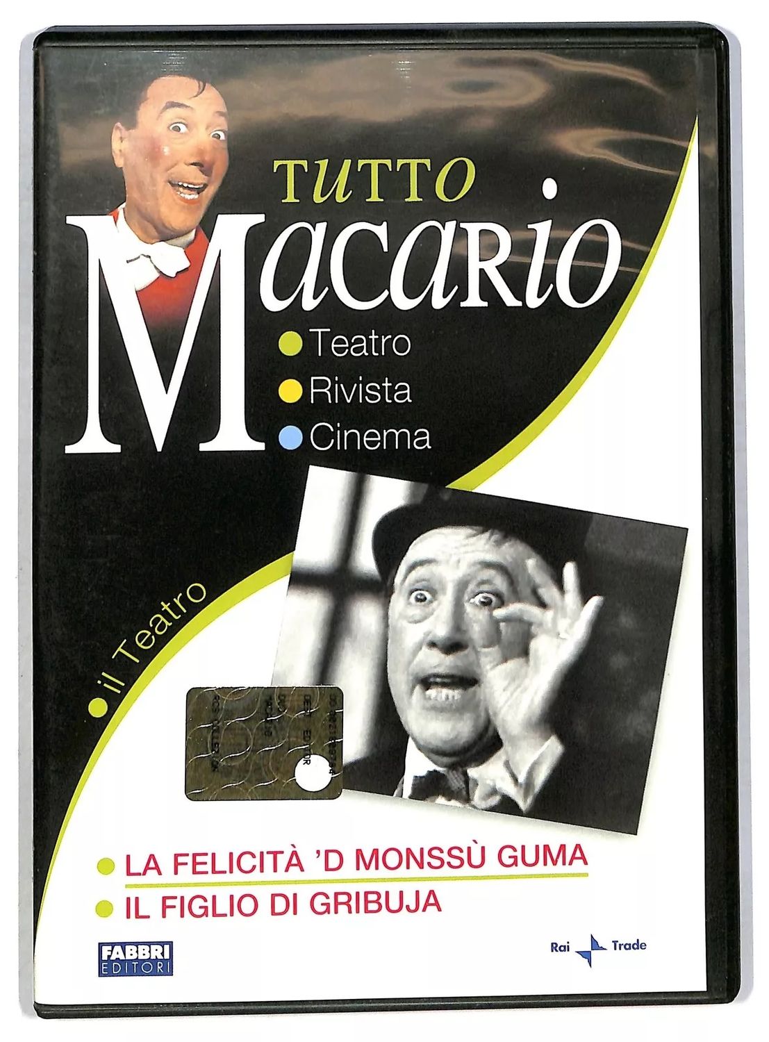 TeknoFilm - DVD - Tutto Macario: LA FELICITA' 'D MONSSU' GUMA (1973) + IL FIGLIO DI GRIBUJA (1974) di Massimo Scaglione - ‎FABBRI EDITORI
