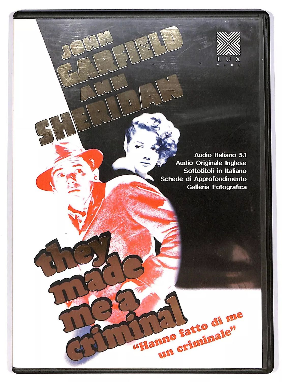 TeknoFilm - DVD - HANNO FATTO DI ME UN CRIMINALE (THEY MADE ME A CRIMINAL) di Busby Berkeley (1939) - LUX VIDEO