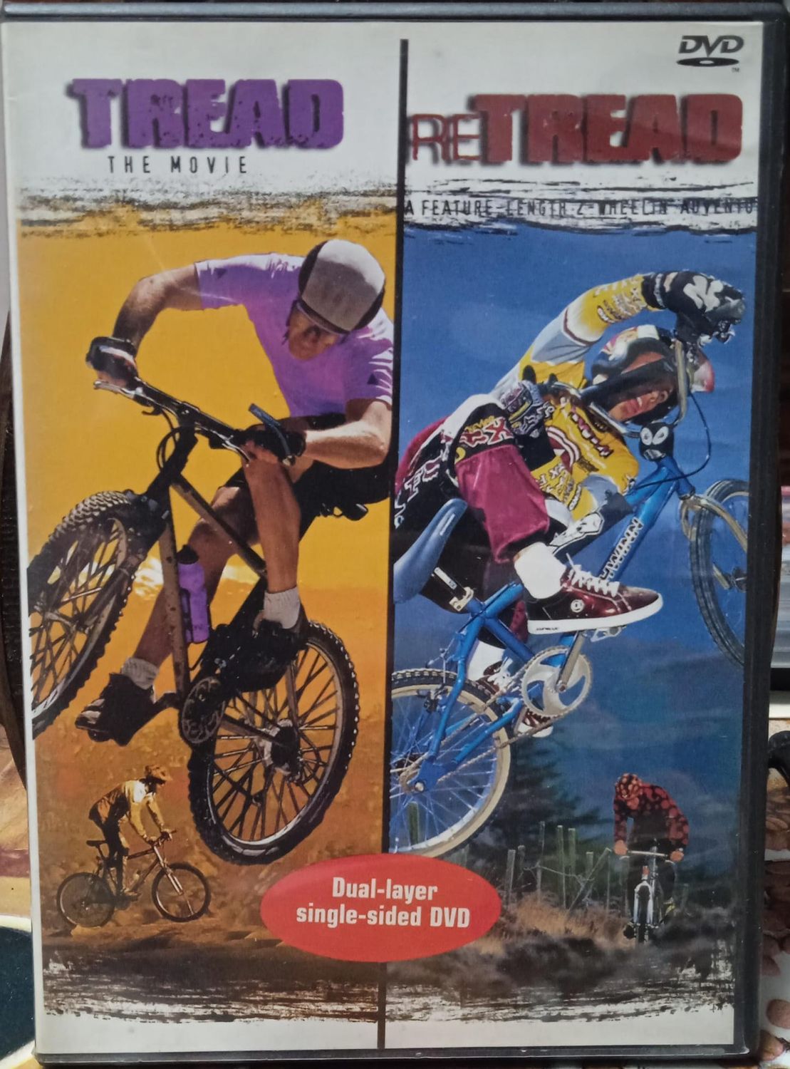 TeknoFilm - DVD (NTSC) - TREAD - THE MOVIE + RE-TREAD (A feature lenght 2 wheelin' adventure) di Bill Snider (1994) - UNAPIX