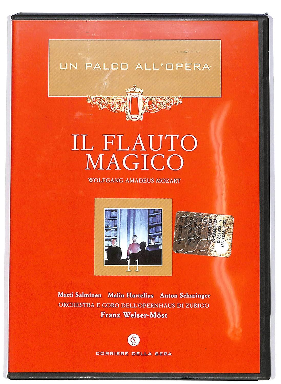 TeknoFilm - 2 DVD - UN PALCO ALL'OPERA Vol. UN PALCO ALL'OPERA Vol. 11 - W. A. Mozart: IL FLAUTO MAGICO (Orchestra e coro dell'Opernhaus di Zurigo) di Jonathan Miller (2000) - CORRIERE DELLA SERA