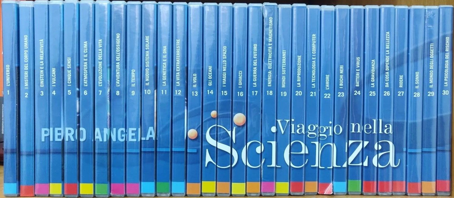 TeknoFilm - 30 DVD (Opera completa) - Piero Angela: VIAGGIO NELLA SCIENZA di A.A.V.V. (2009) - RAI TRADE