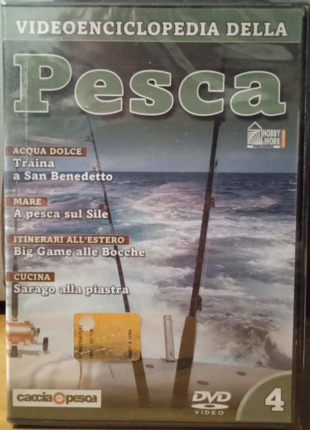 TeknoFilm - DVD - VIDEOENCICLOPEDIA DELLA PESCA Vol. 04 (ACQUA DOLCE, MARE, ITINERARI ALL'ESTERO, CUCINA) 2006 - HOBBY & WORK