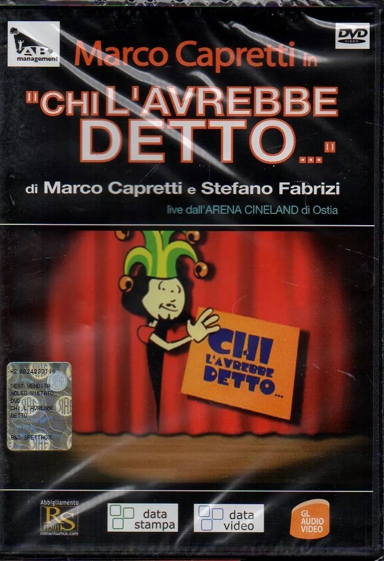TeknoFilm - DVD - VASCO CAPRETTI - CHI L'AVREBBE DETTO…  di Marco Capretti e Stefano Fabrizi (2008) - A&B