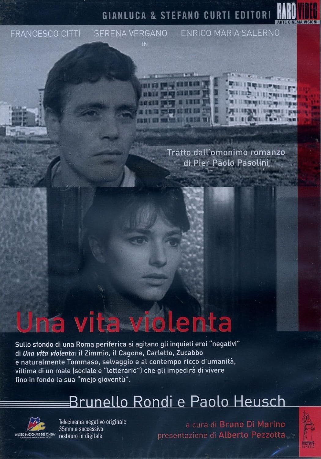 TeknoFilm - DVD – UNA VITA VIOLENTA di Paolo Heusch e Brunello Rondi (1962) - RARO VIDEO