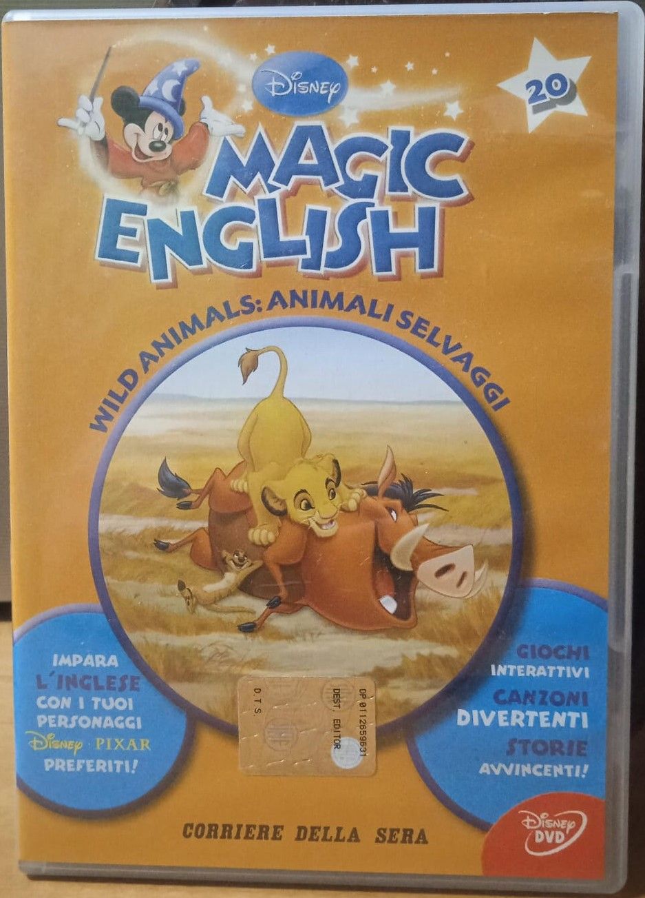 TeknoFilm - DVD – Walt Disney - MAGIC ENGLISH Vol. 20 - WILD ANIMALS di A.A.V.V. (2008) - CORRIERE DELLA SERA