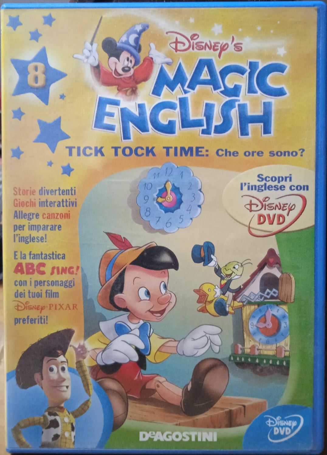 TeknoFilm - DVD – Walt Disney - MAGIC ENGLISH Vol. 08 - TICK TOCK TIME di A.A.V.V. (2008) - DE AGOSTINI